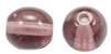 smooth round glass beads light amethyst