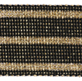 black with gold metallic braid approx 36mm wide