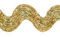 very wide gold metallic ric rac braid 10-20mm wide