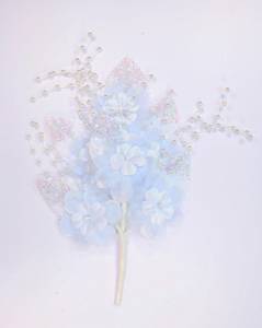 pearl flowers Item no 4 light blue