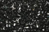 2 cut seed beads - black (small)