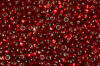 small seed beads - dark red