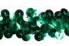 stretch sequin trim emerald