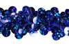 stretch sequin trim royal blue laser