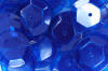 sequins - spangles - transparent blue irid