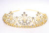 diamante tiara Item no. 58 gold (height approx 4 cm)