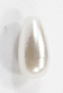 tear drop white pearls - hole top to bottom