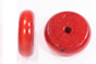 16mm x 5mm disc rounded shape wooden beads in about 3 colours