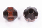 10mm round with indentations shape wooden beads in about 4 colours